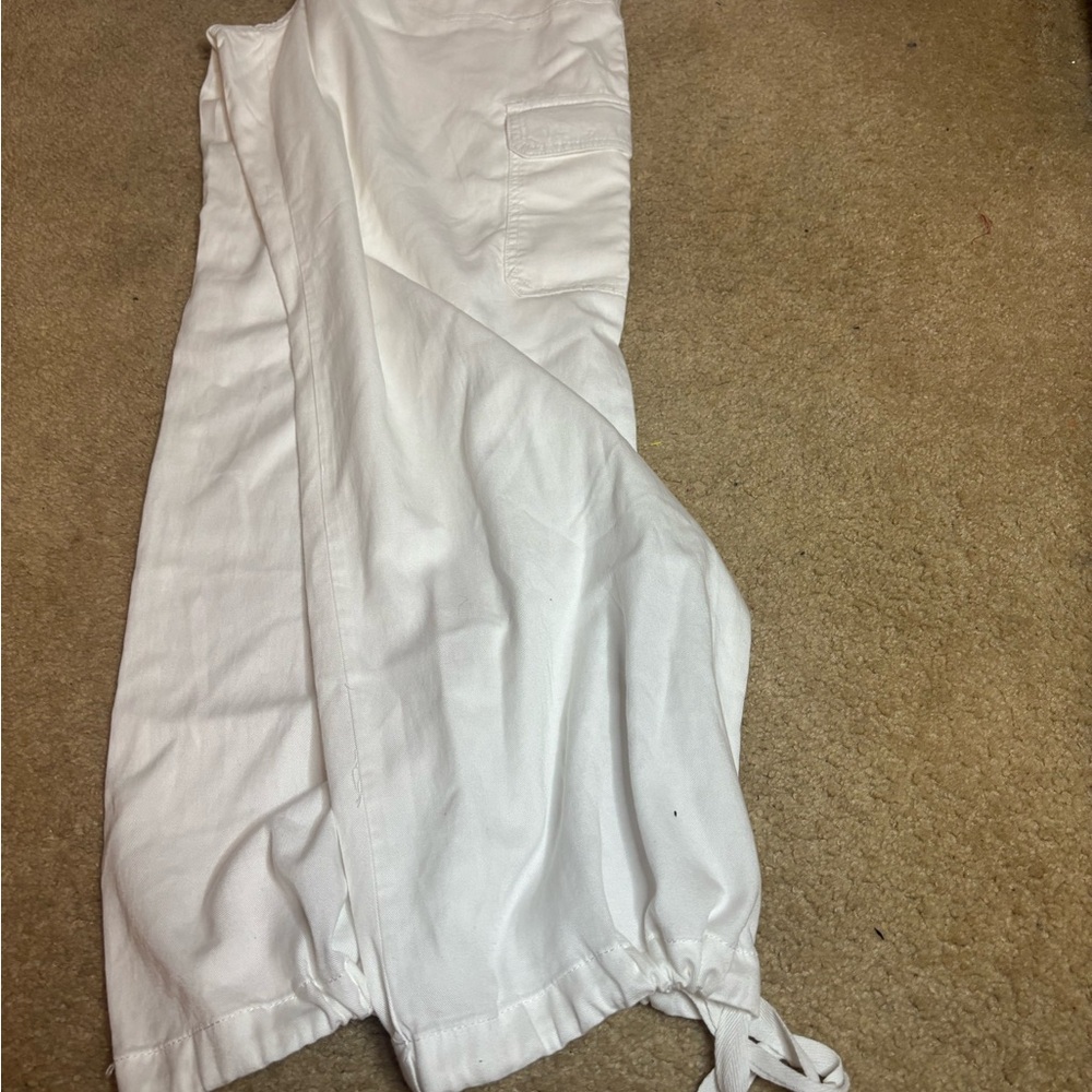 Junior white cargo pants